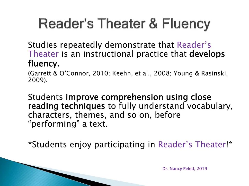 studies repeatedly demonstrate that reader