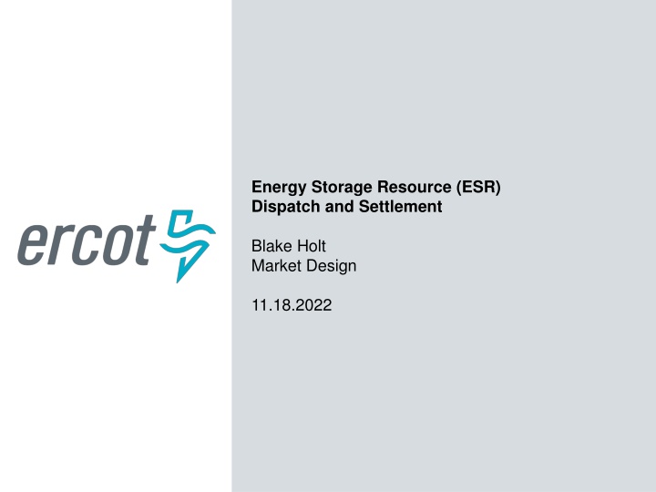 energy storage resource esr dispatch