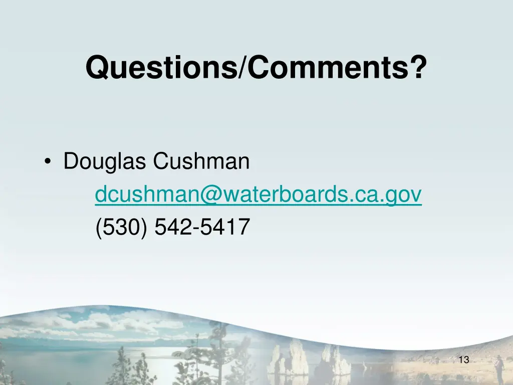 questions comments