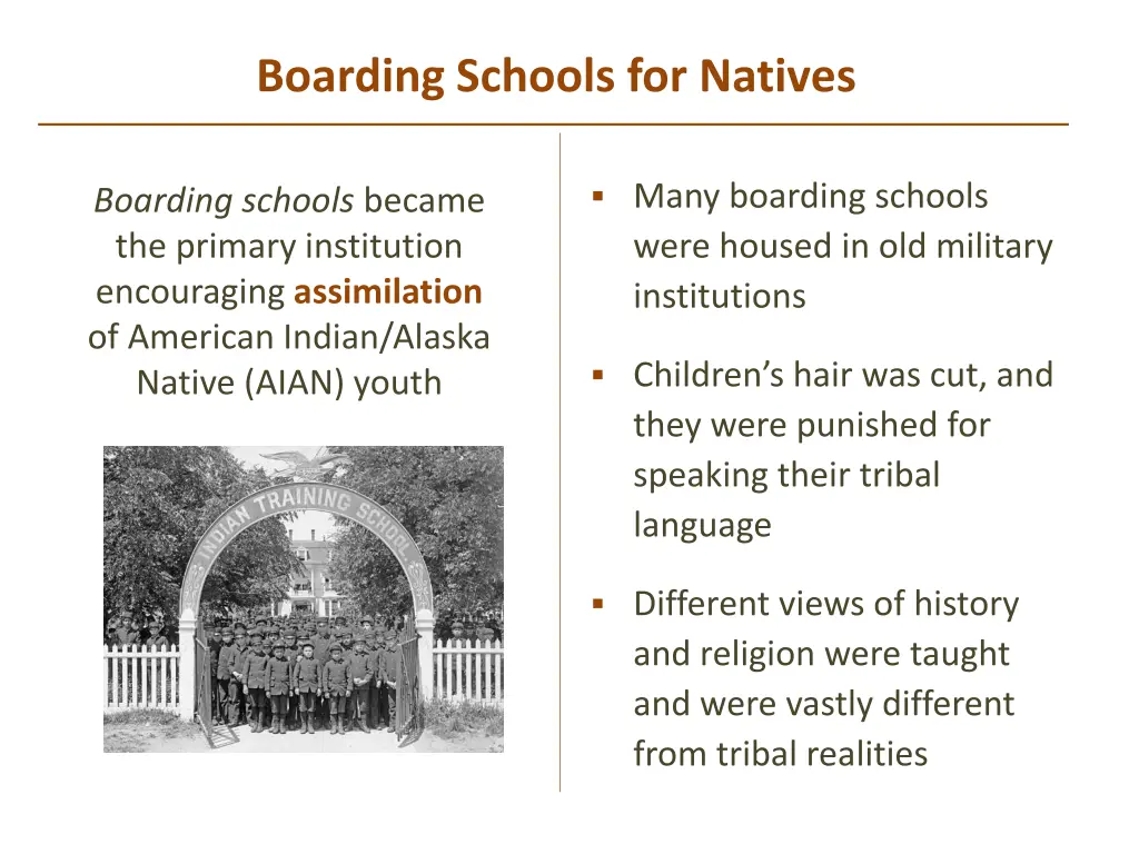 boarding schools for natives