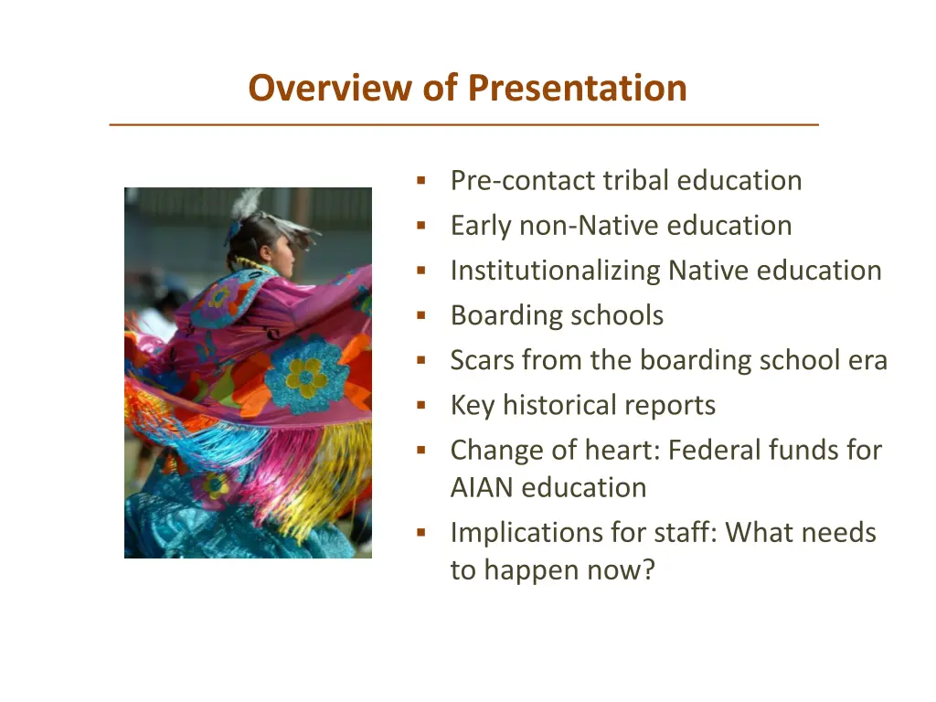 overview of presentation
