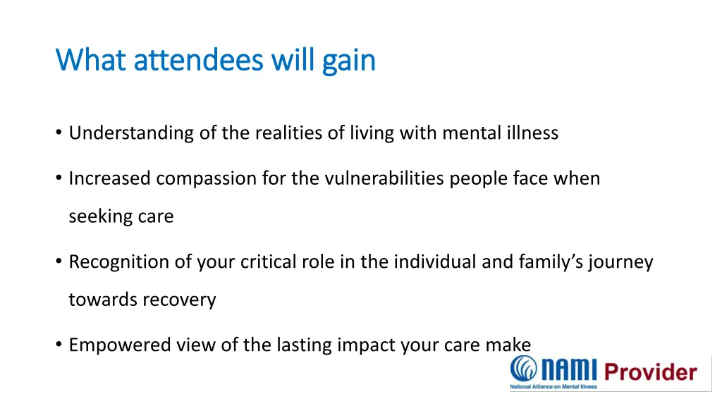 what attendees will gain what attendees will gain 1