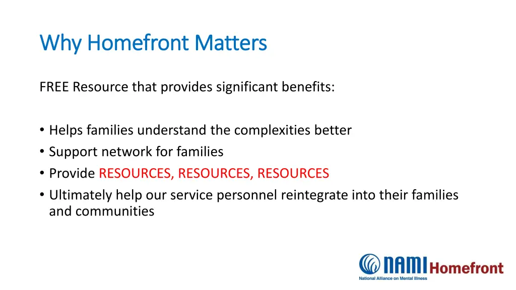 why homefront matters why homefront matters