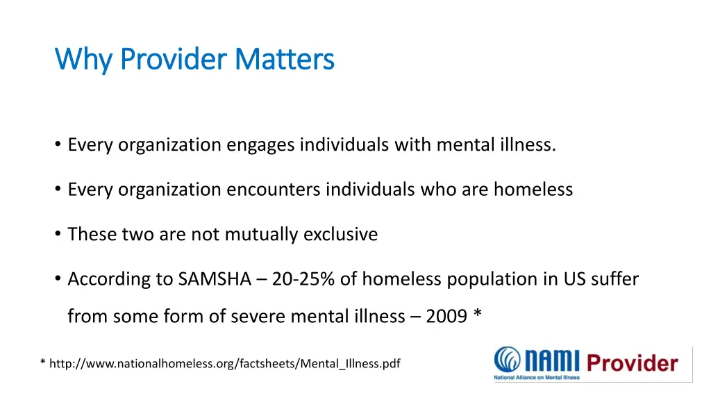 why provider matters why provider matters