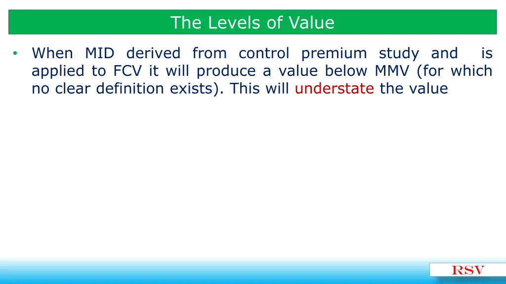 the levels of value 3