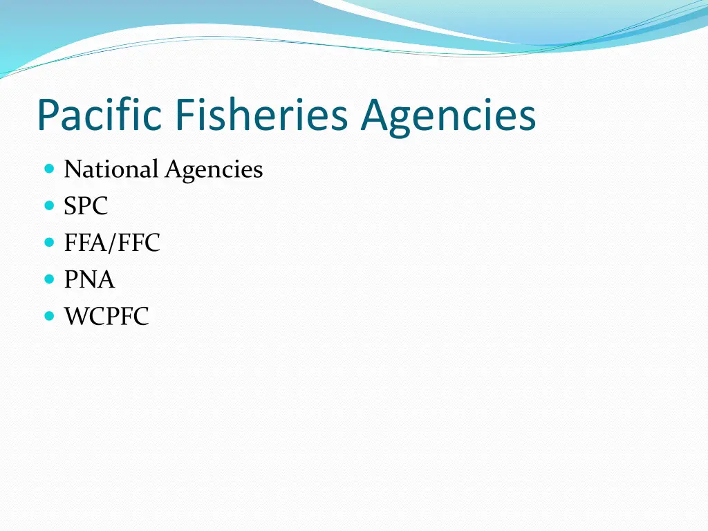 pacific fisheries agencies