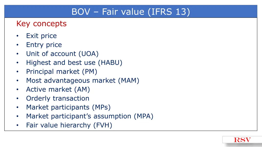 bov fair value ifrs 13
