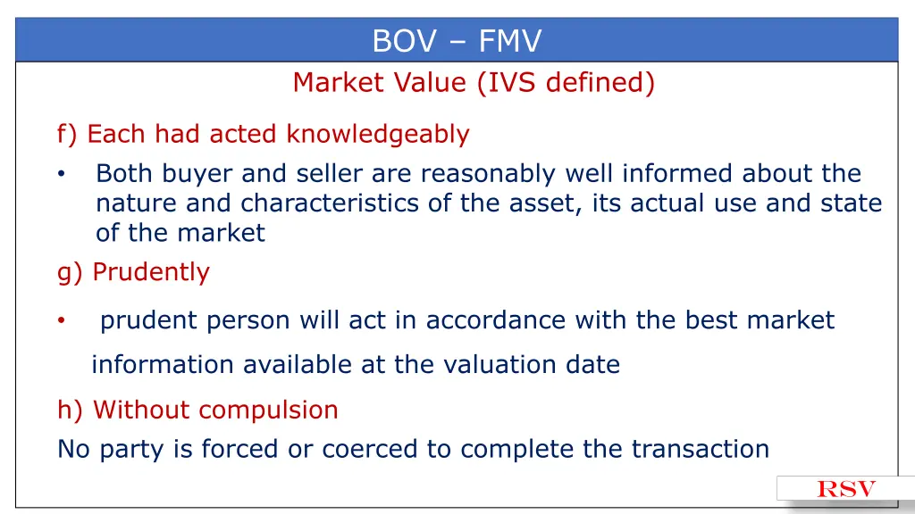 bov fmv market value ivs defined 3