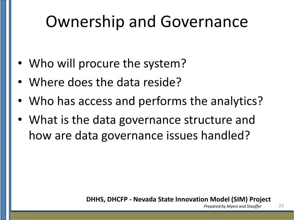 ownership and governance
