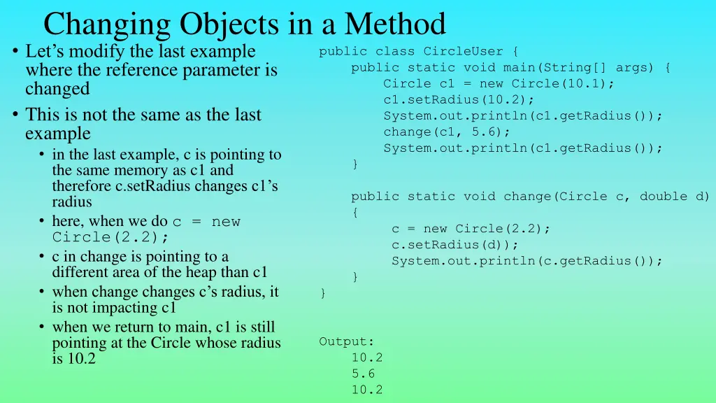 changing objects in a method let s modify
