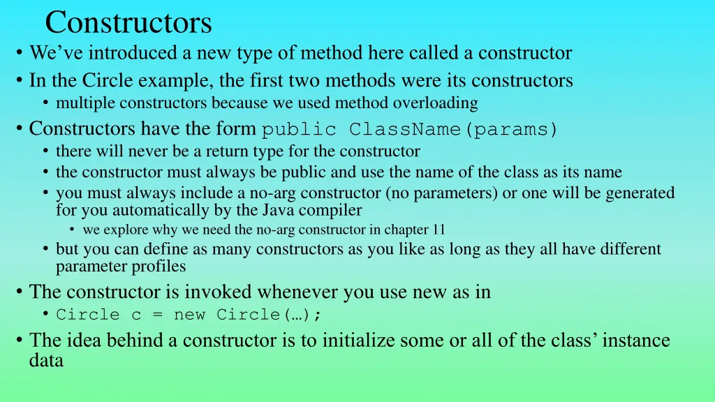 constructors we ve introduced a new type