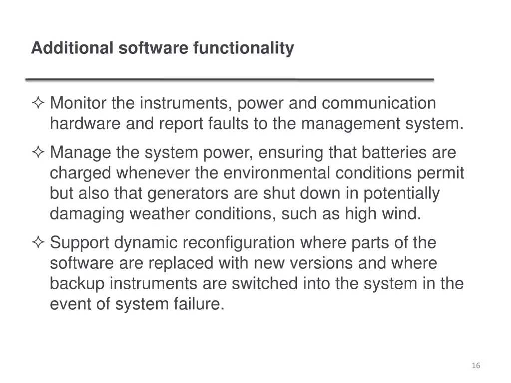 additional software functionality