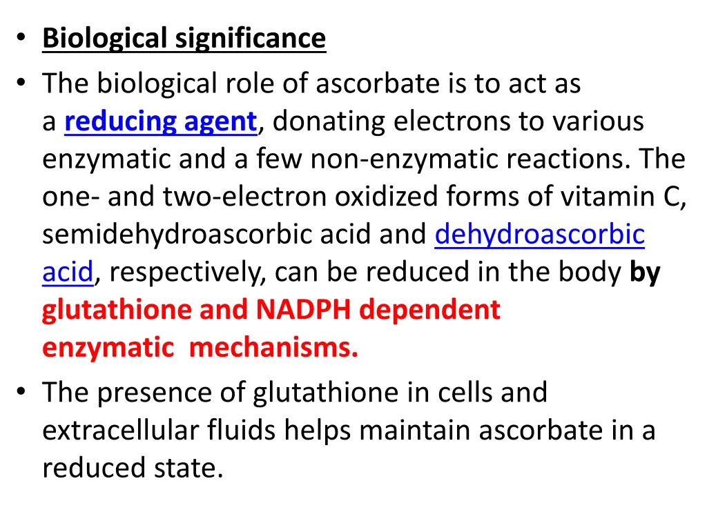 biological significance the biological role