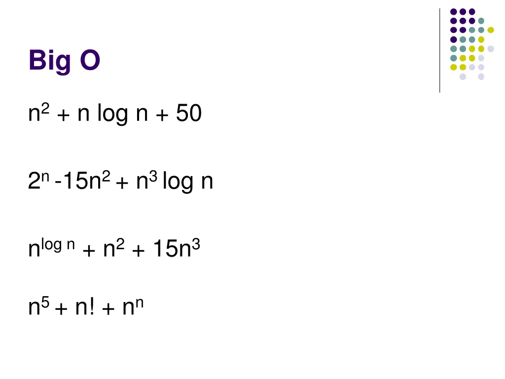 big o 1