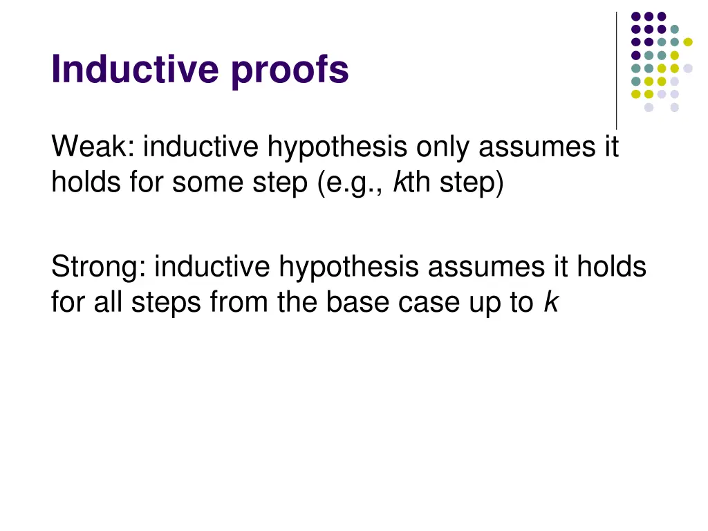 inductive proofs 1