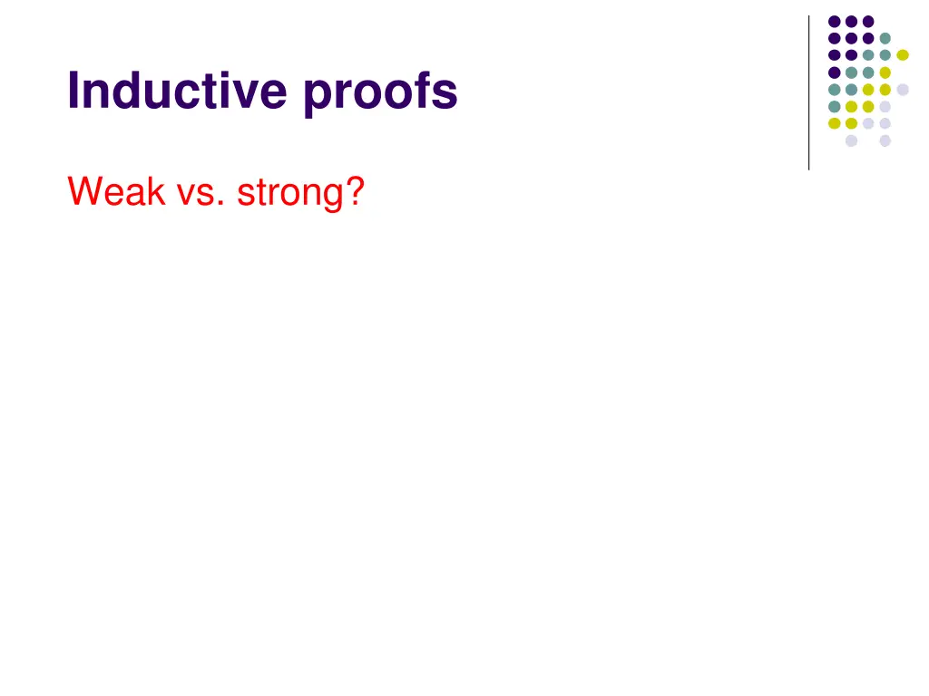 inductive proofs