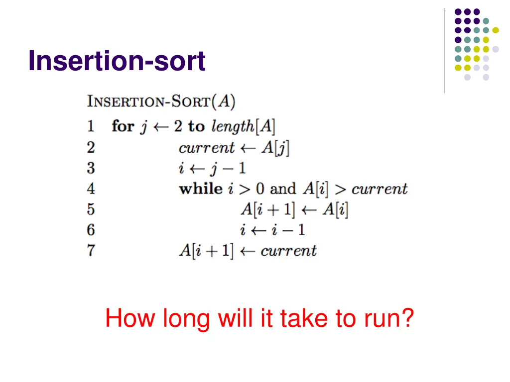 insertion sort 2