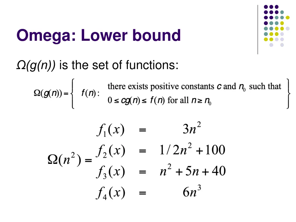 omega lower bound 2