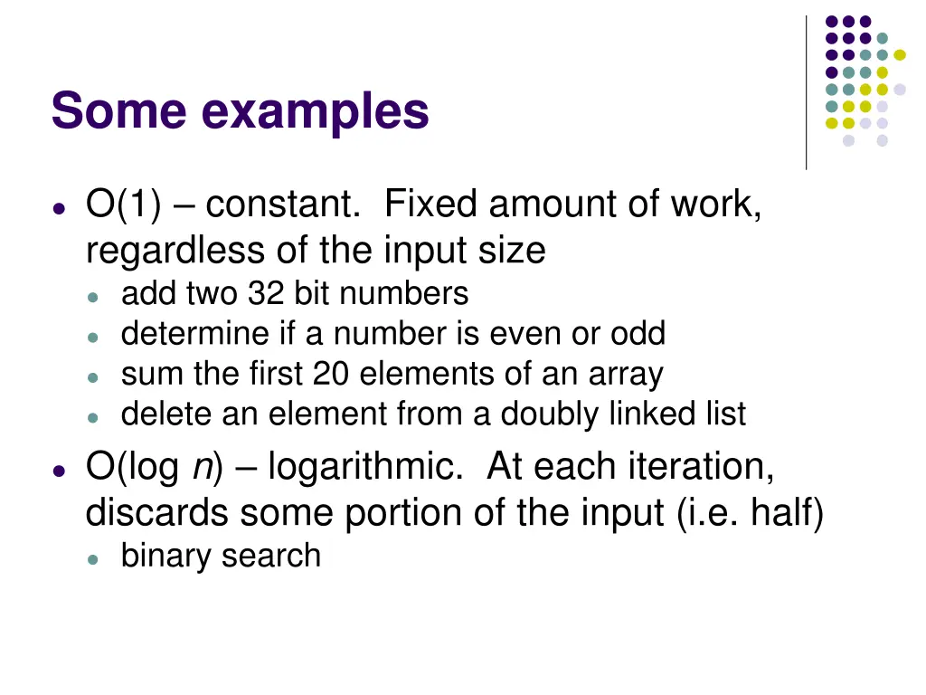 some examples