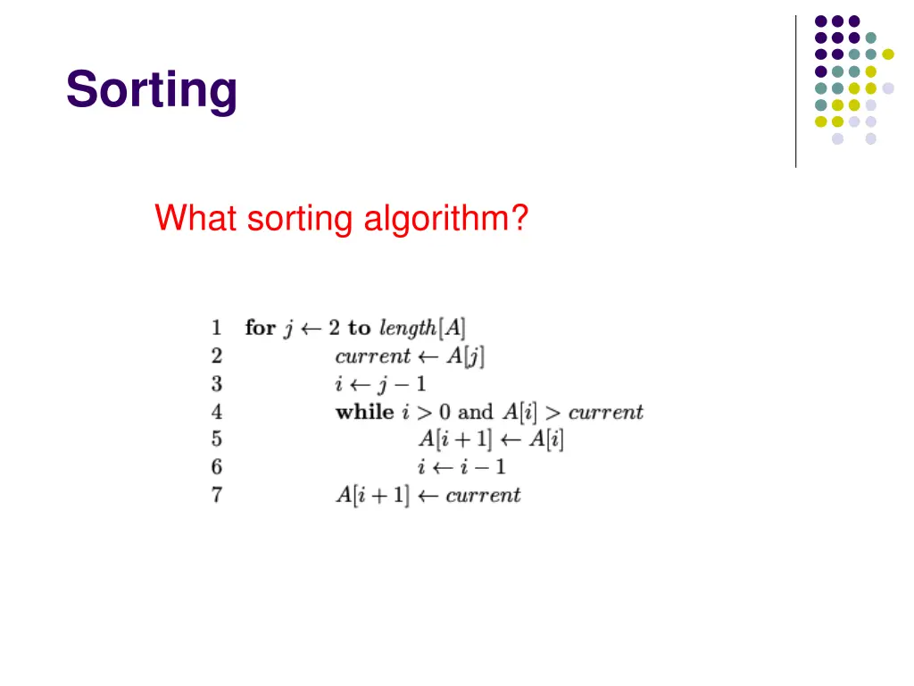 sorting