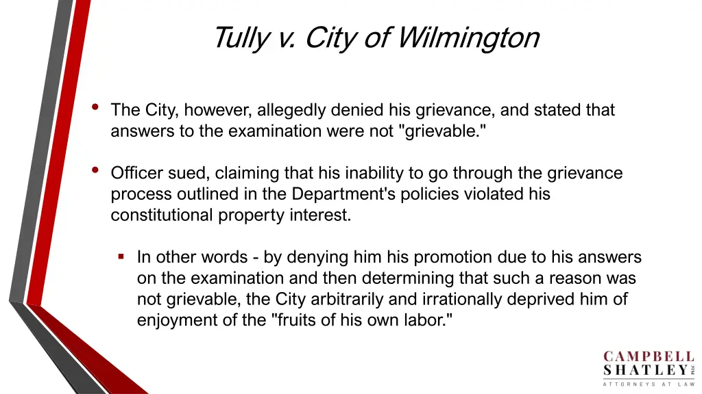 tully v city of wilmington
