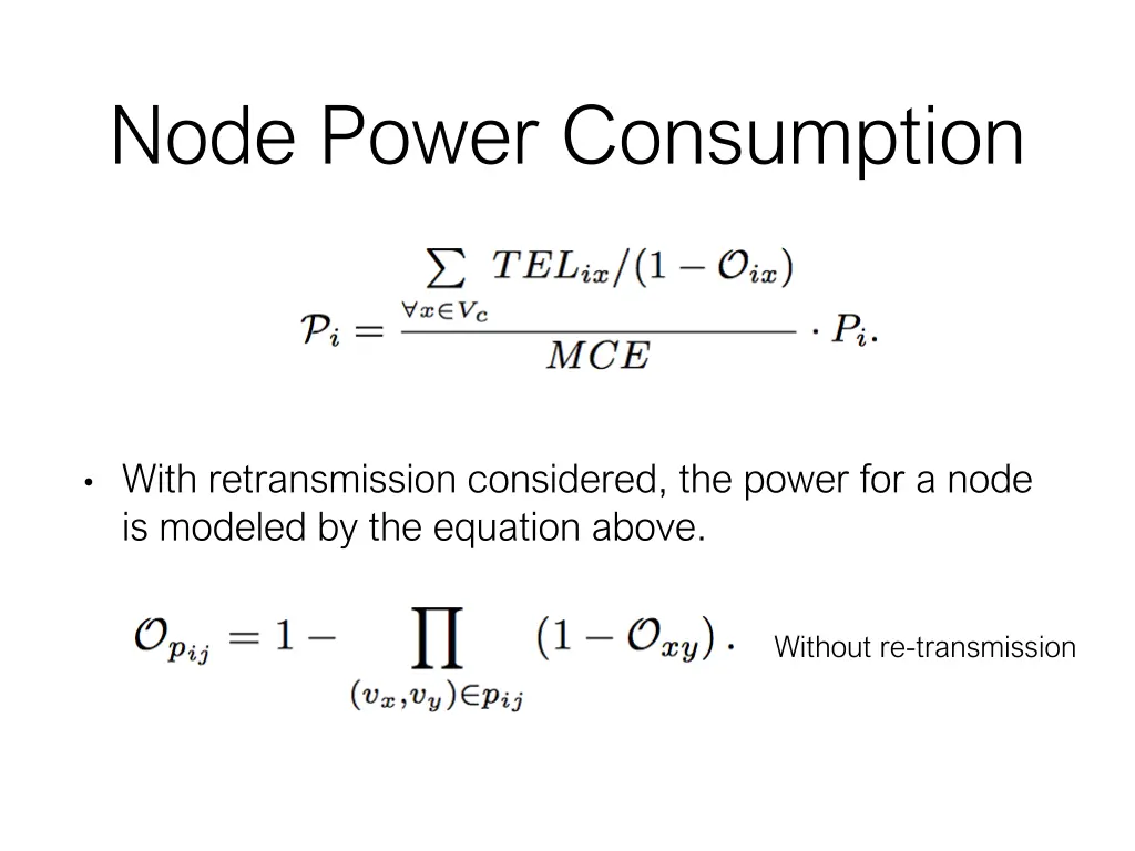 node power consumption