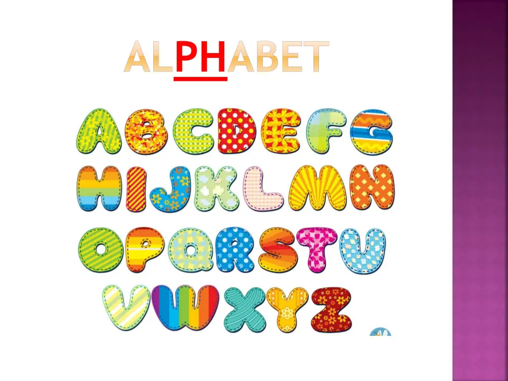 alphabet
