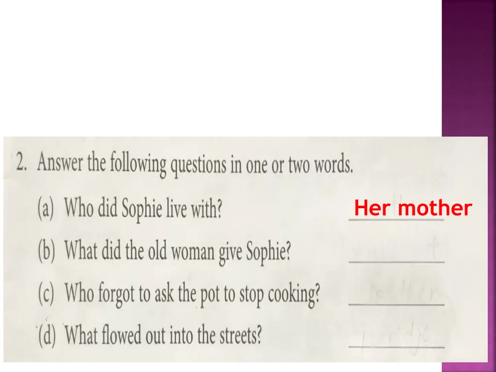 her mother