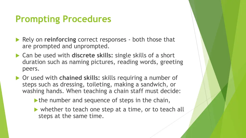 prompting procedures 1