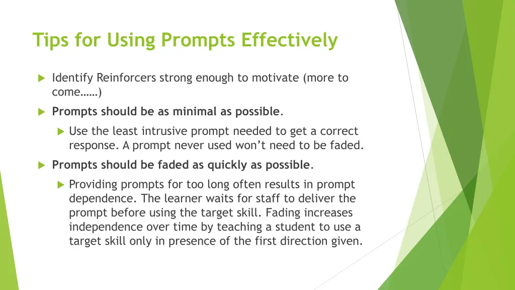tips for using prompts effectively