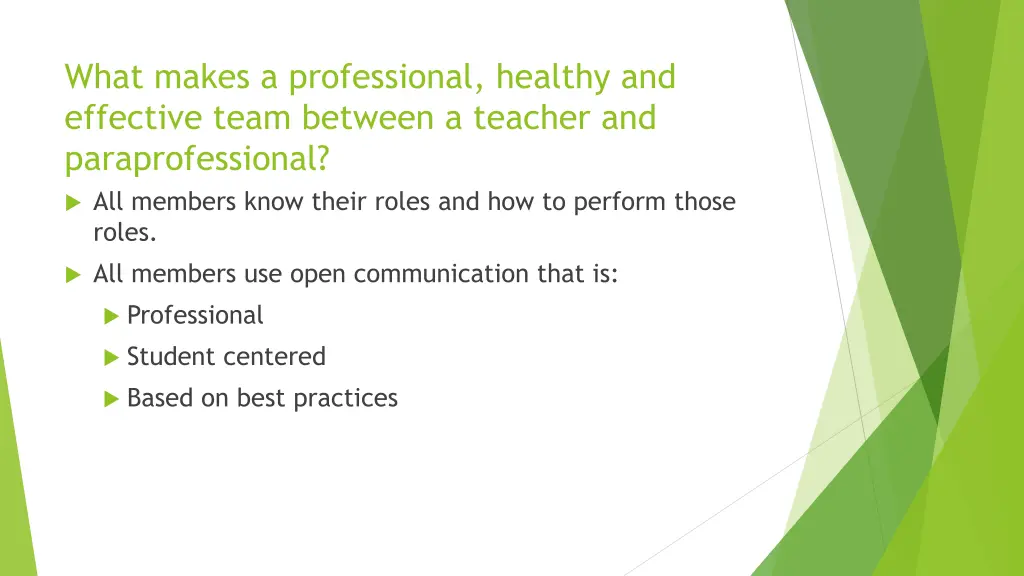 what makes a professional healthy and effective