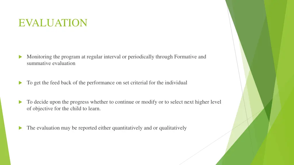 evaluation