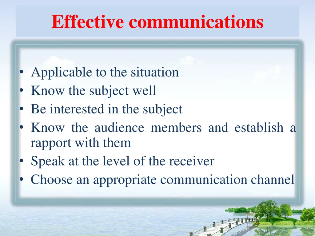 effective communications 1