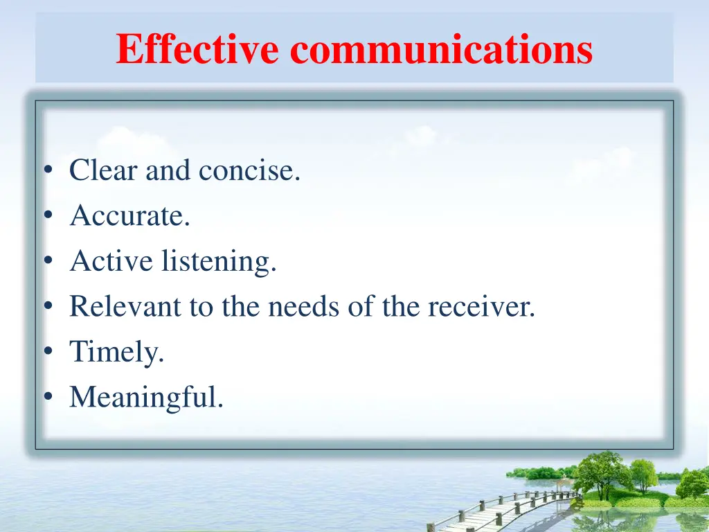 effective communications