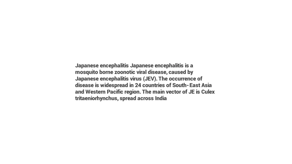 japanese encephalitis japanese encephalitis