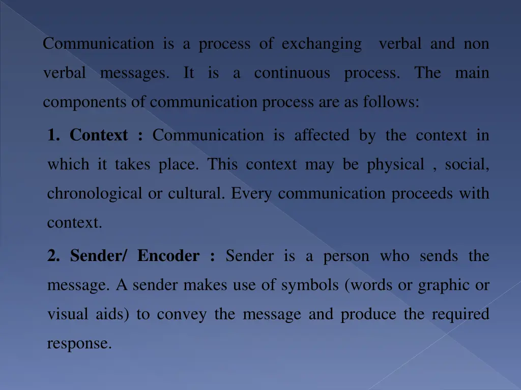 communication is a process of exchanging verbal