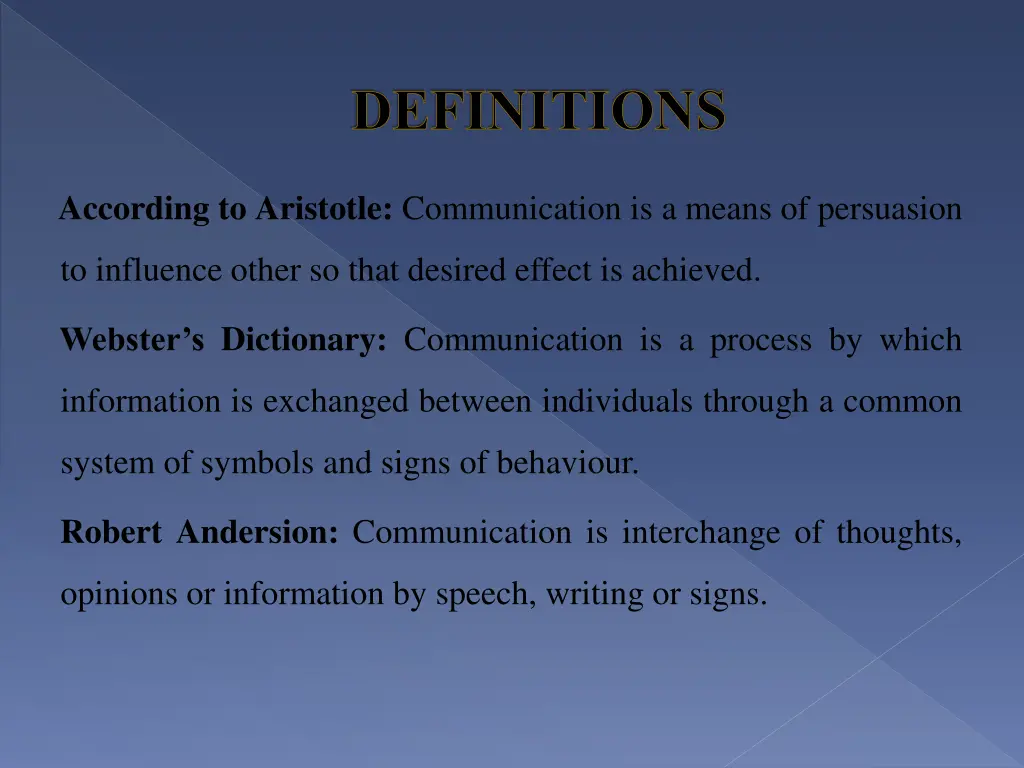 definitions