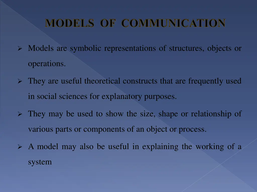 models of communication