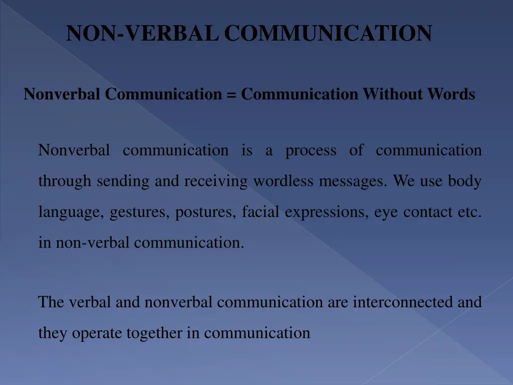non verbal communication