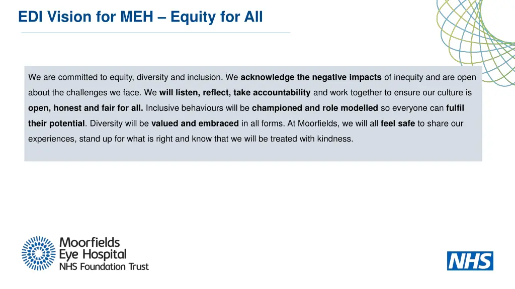 edi vision for meh equity for all