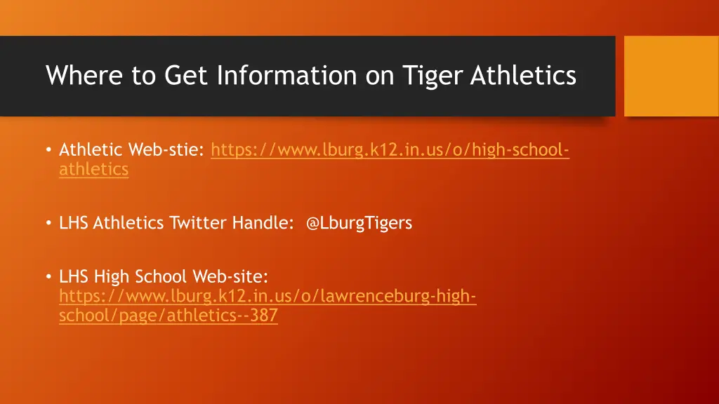 where to get information on tiger athletics