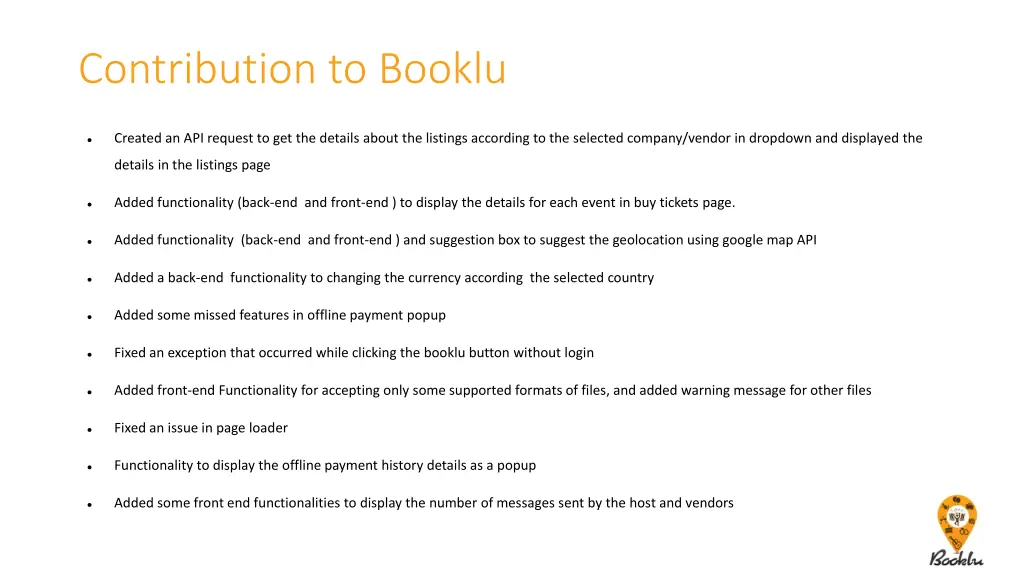 contribution to booklu