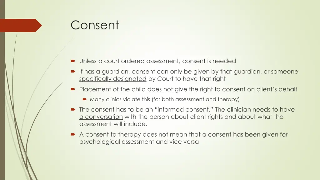 consent