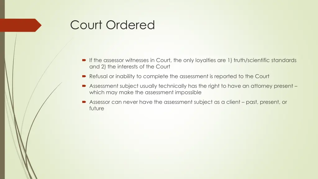 court ordered 1
