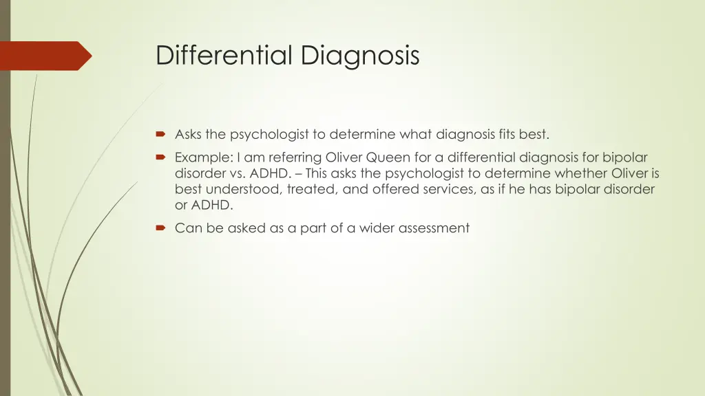 differential diagnosis