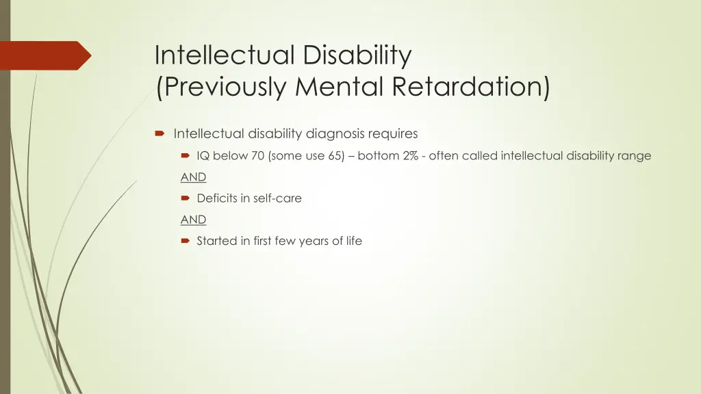 intellectual disability previously mental