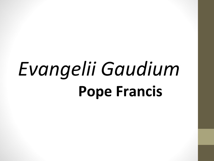 evangelii gaudium pope francis