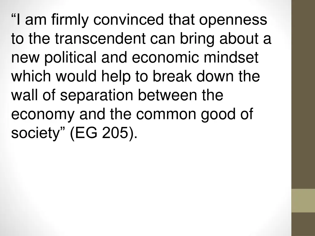 i am firmly convinced that openness