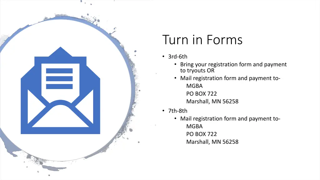 turn in forms