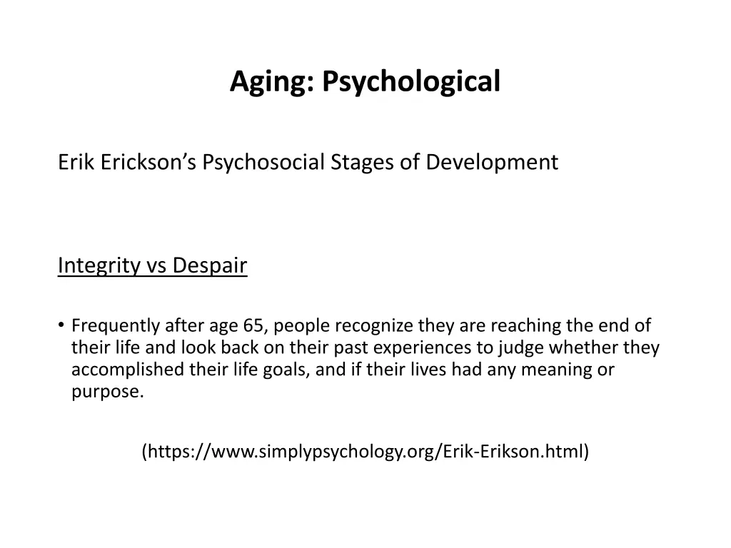 aging psychological 1